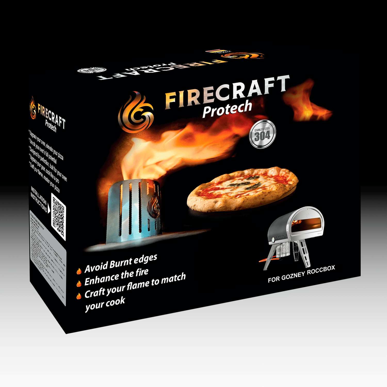 ROCCBOX Napoli Flame Shield for the GOZNEY Roccbox